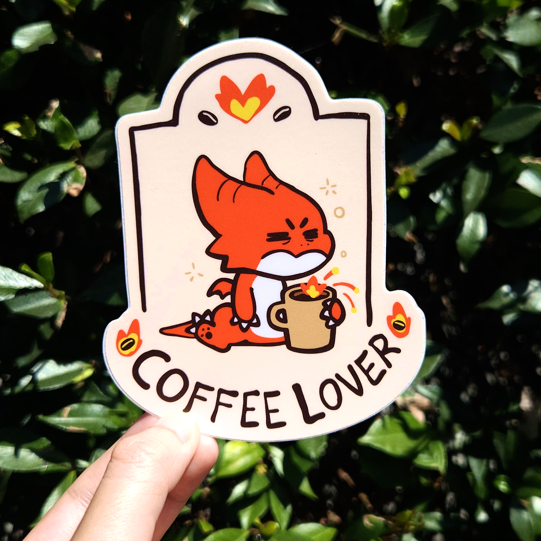 Coffee Dragon Sticker