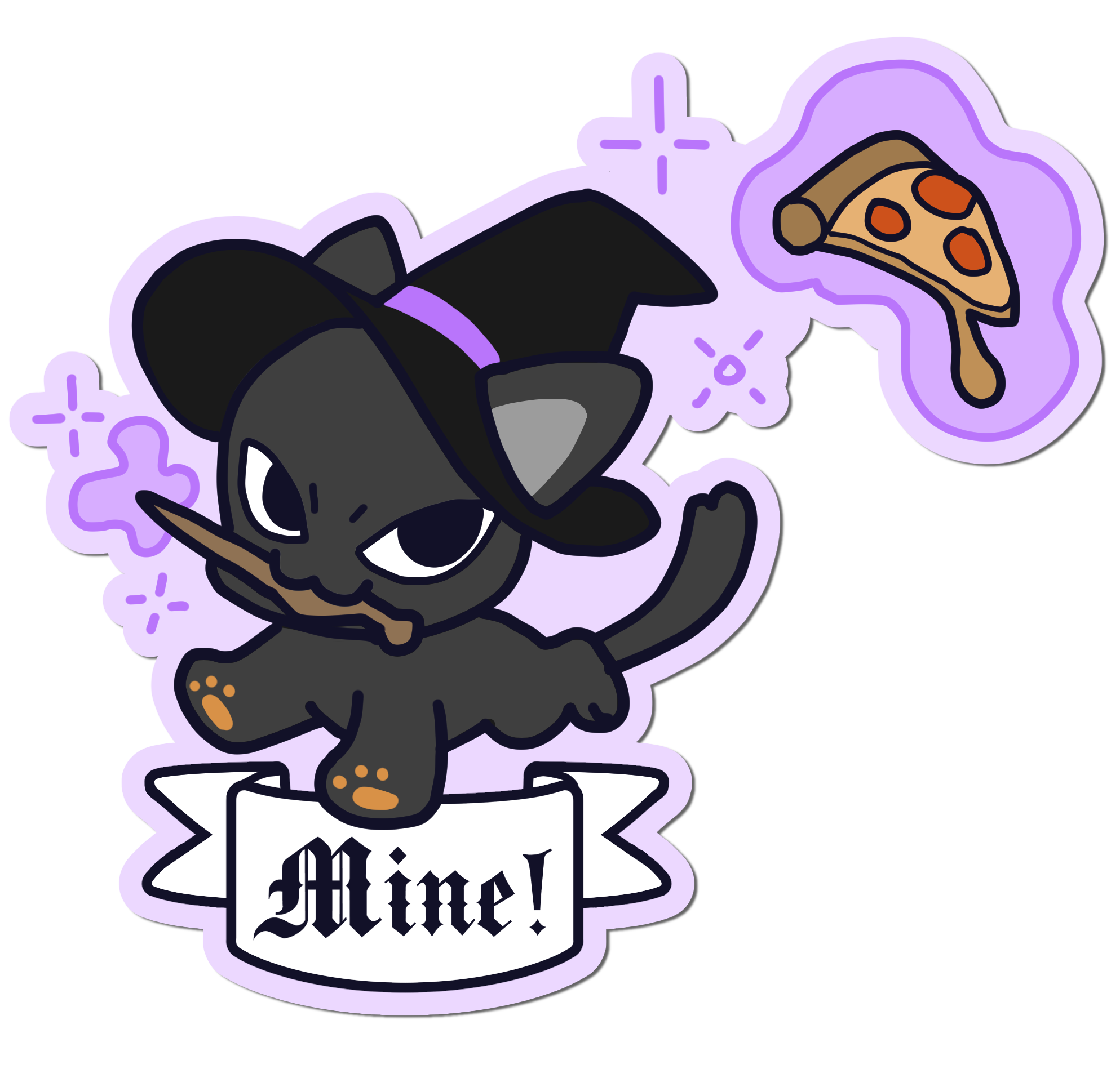 Pizza Cat Sticker