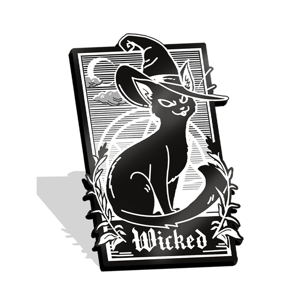 Cat Enamel Pin - Wicked Kitty