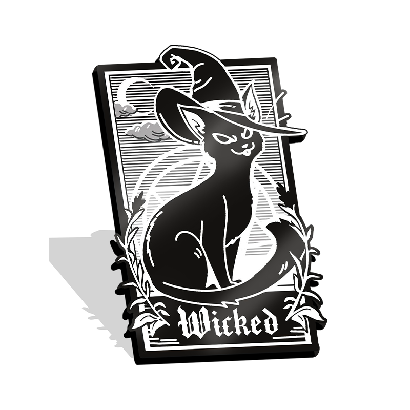 Cat Enamel Pin - Wicked Kitty