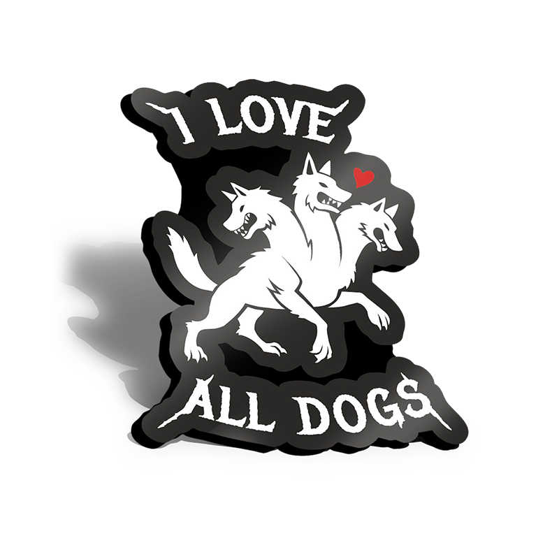 Dog Enamel Pin - I Love All Dogs Pin