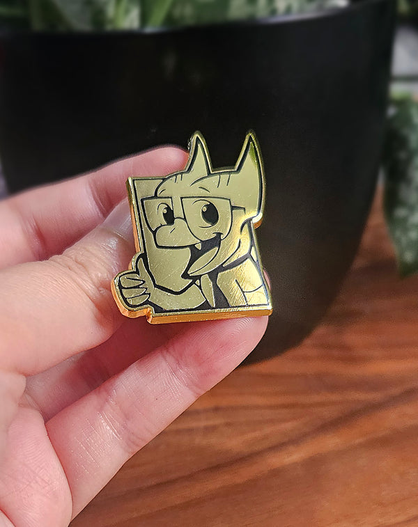 Dragon Enamel Pin - Golden Dev