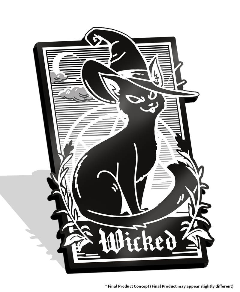 Cat Enamel Pin - Wicked Kitty