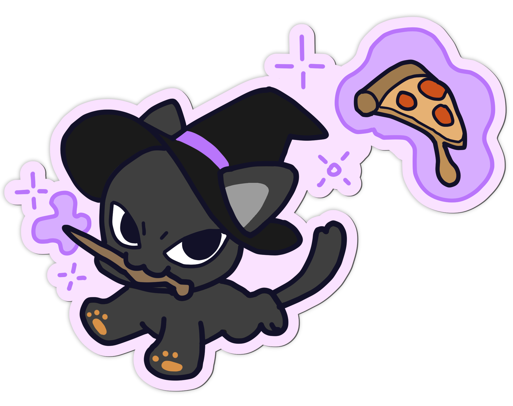 Pizza Cat Sticker
