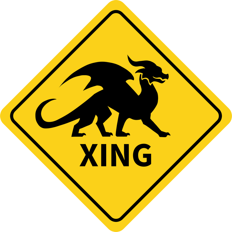 Dragon XING Sticker