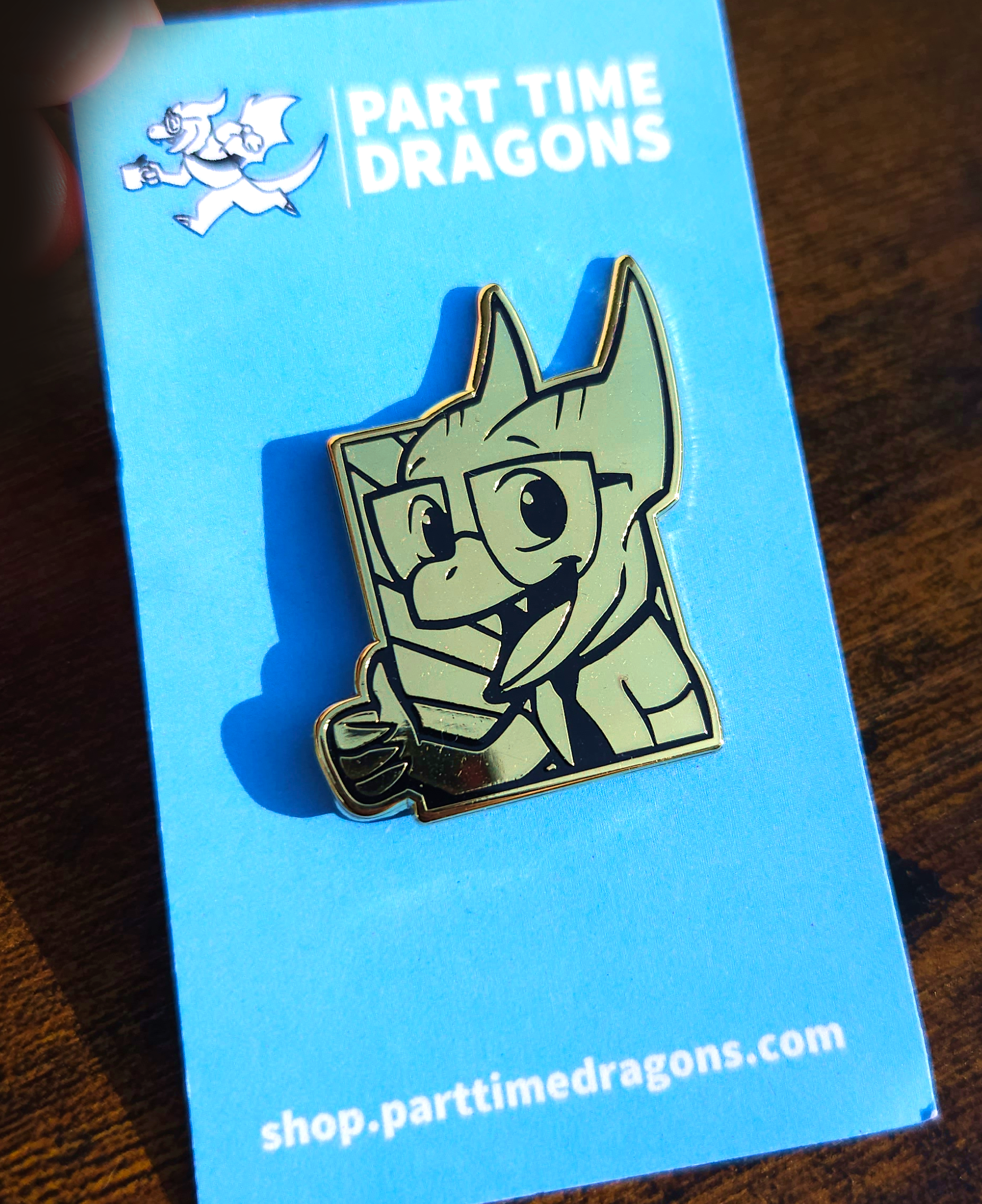 Dragon Enamel Pin - Golden Dev