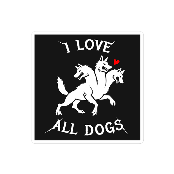 I Love ALL Dogs Sticker - Part Time Dragons